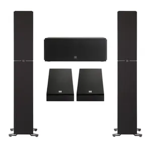 Definitive Technology Dymension 5 Channel Surround Sound System - Bundle with (2) DM70 Towers, (1) DM10 Center Channel, and (2) DM95 Rear Speakers Audio Compact