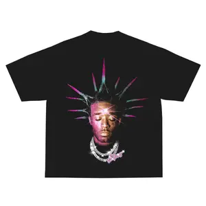 Lil Uzi Inspired Vintage Graphic T-shirt Heavy 90s Big Face Hiphop Vibes Oversized Fit U.S. Tee - Menswear