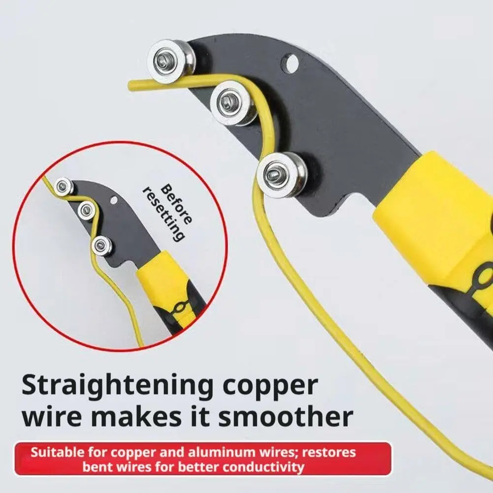 Stainless Steel Cable Straightener Tool - Professional Manual Untwisting & Bending Device for Electricians, HVAC & Telecom Projects