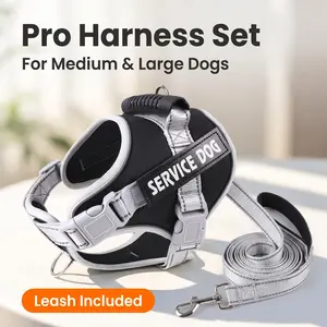 No-Pull Reflective Vest Harness for Dogs - Soft Padded, Adjustable, Easy to Put On & Take Off, Ideal for Walking & Training, Suitable for Small, Medium, Large Dogs #petcar, Reflective Vest Harnesses