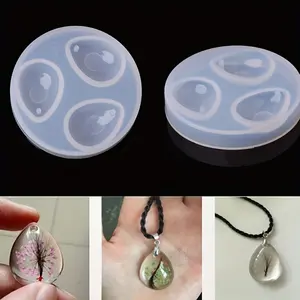 1pc DIY Silicone Pendant Water Drop Mold Resin Casing Craft Jewelry Making Tool Silicone Mold Art