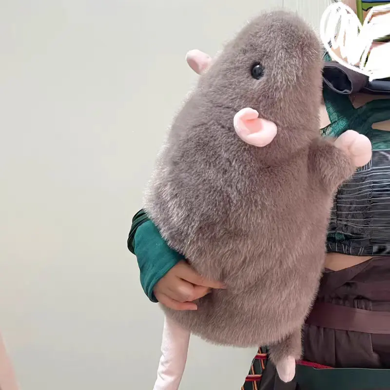 Realistic Fancy Rat Stuffed Animal | Big Soft Mouse Plush Pillow Toy, Cute Weird Plushie, Perfect Birthday & Holiday Gift for Kids & Adults