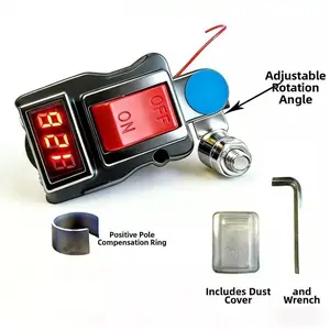 Reliably Battery Disconnect Switches Cut Off Device with Power Levels Indicators Works with Various Auto Models and Types Marine Battery Disconnect Change