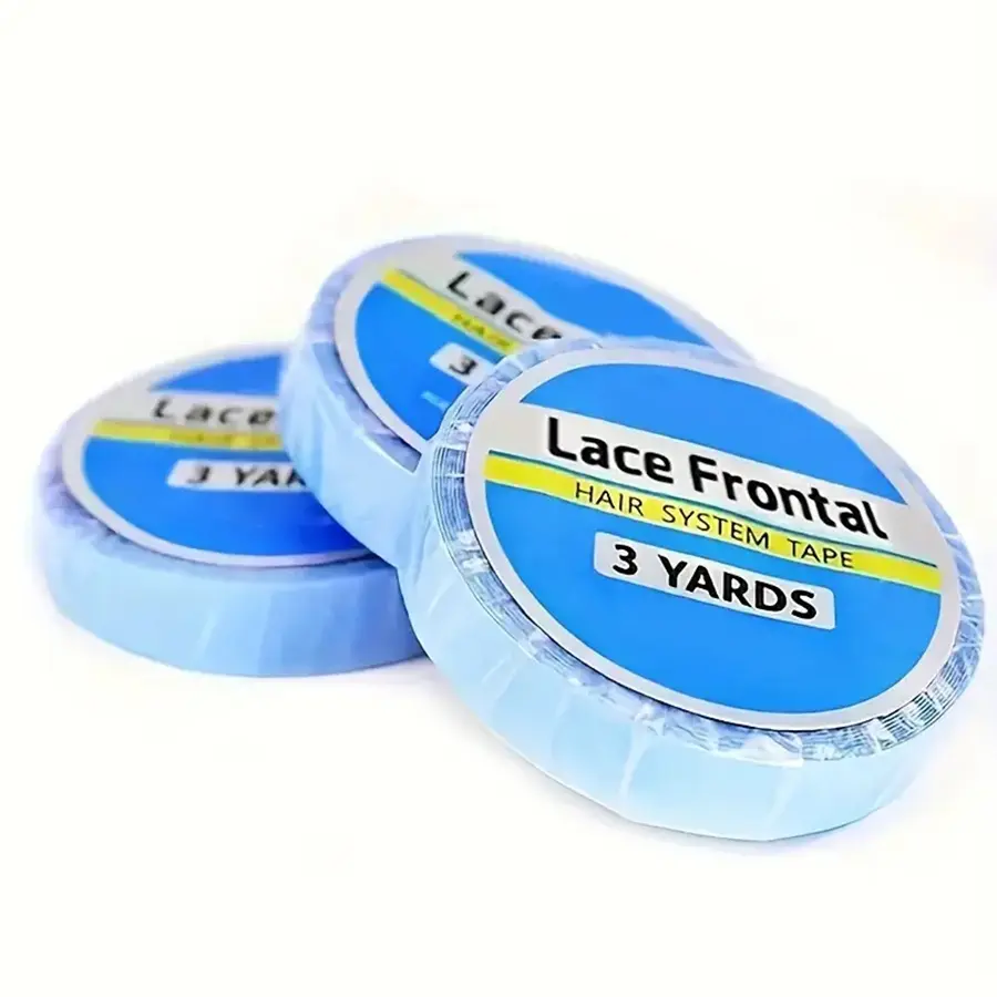 3 Yard 0.8cm Double Sided Wig Tape, Hair System Tape - Strong Waterproof Adhesive, Transparent, Lace Front Wig Friendly, Easy to Remove, Long-Lasting Hold, Hypoallergenic, Gentle on Skin - Ideal for Wig, Toupee, and Hairpiece Applications