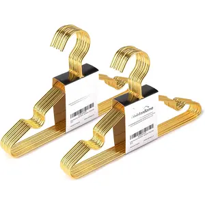 20 Pack 12 Inch    Hangers,  Metal  Clothes Hangers for Closet, Space Saving  Hanger for  Coats Pants (, 20)