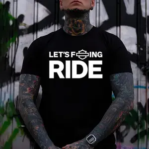 Let’s Ride Biker Shirt – Bold Motorcycle Graphic Streetwear