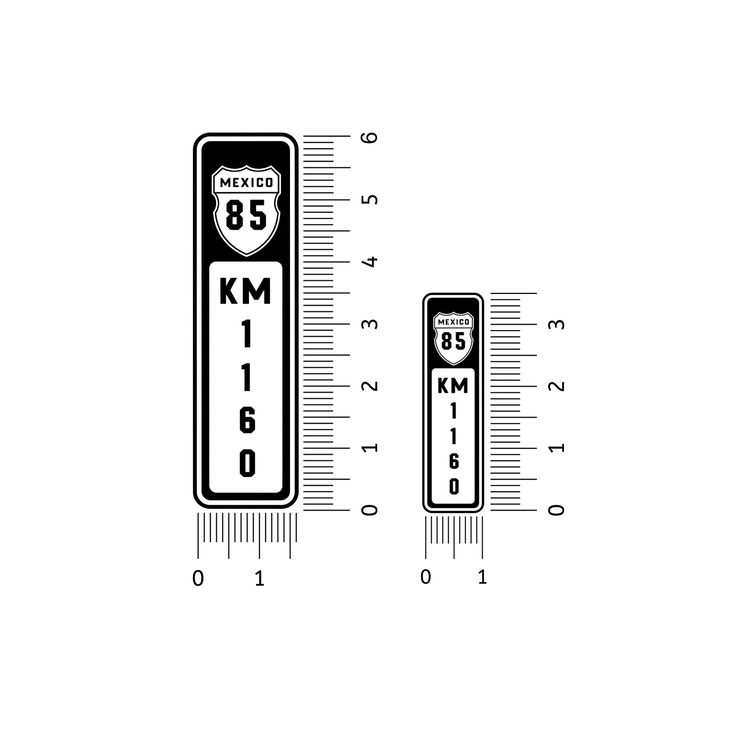 2-Pack UV Waterproof KM 1160 Sticker -Car Cooler  Window & Tumbler Decal