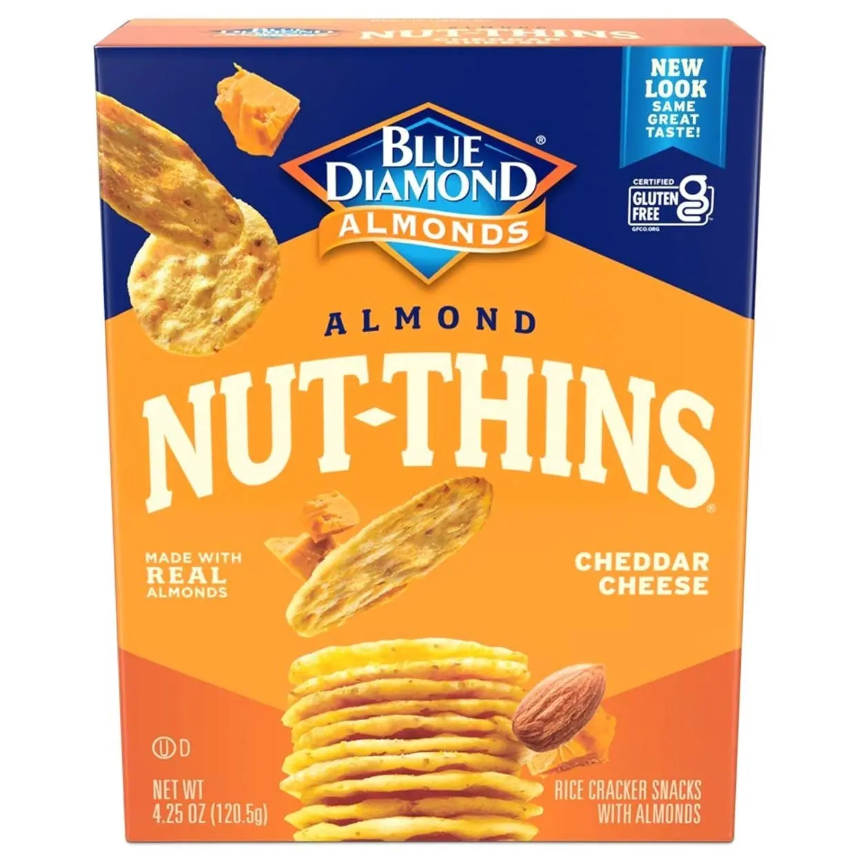 Blue Diamond Almonds Nut Thins, Cheddar Cheese, 4.25 Oz