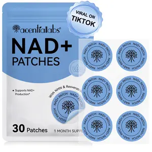30pcs Acential Labs Nad+ Skin Patch, Wearable Waterproof Sweat-Resistant Skincare, Essential Ingredients Include Nmn & Resveratrol