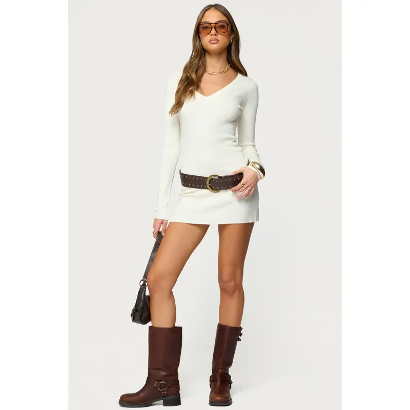 helu knit mini dress Helu Knit Mini Dress GIYEA