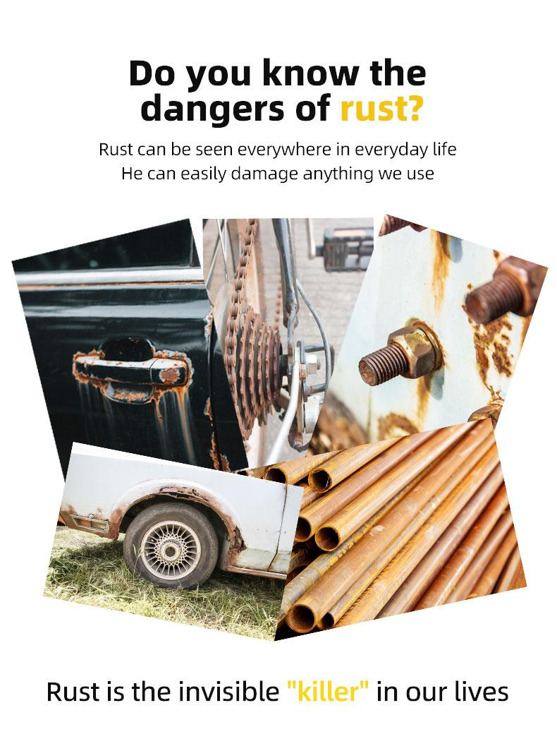 Automotive Rust Remover Spray-Duty Iron Remover Spray - Fast-Acting Rust & Iron Converter, Safe for All Automotive Paints, Wheel Rim, Motorcycles, RV, Boat, Restores Metal Surfaces