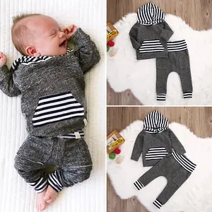 Ma&Baby Newborn Infant Baby Boy Clothes Warm Hoodie T-Shirt Top+Pants 2pcs Outfits Set Kids Clothing