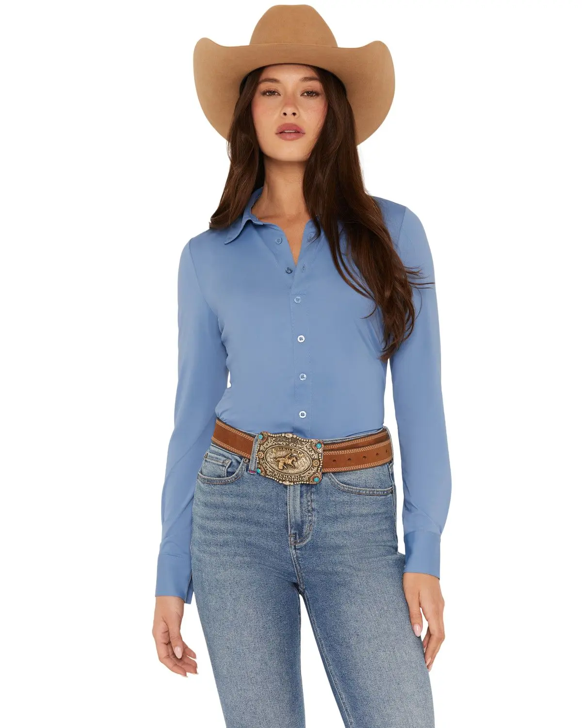 Idyllwind Women's Women'S Solid Long Sleeve Pullover Western Riding Shirt - Iwsp26k32-Stel