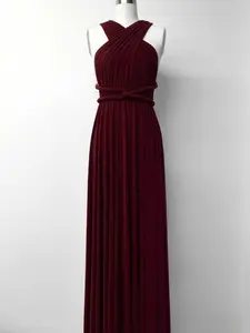 Floor Length LONG Ball Gown Maxi Infinity Dress Convertible Formal Multiway Wrap Bridesmaid Dress Wedding, Party Maternity Dress