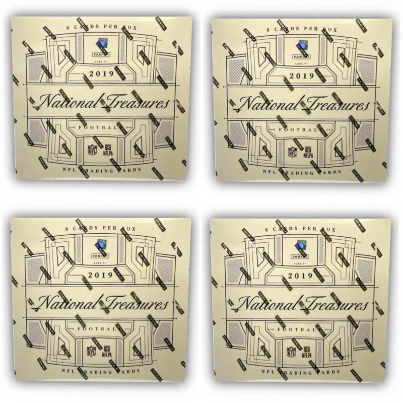 Pick Your Serial Number 2019 Panini National Treasures Football Hobby 4 Box CASE Break