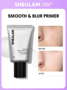 SHEGLAM Camera On Smooth and Blur Primer Lightweight Pore Minimizing Makeup Base Soft Focus Blurring Effect Smooth Matte Finish Long Lasting Oil Control Face