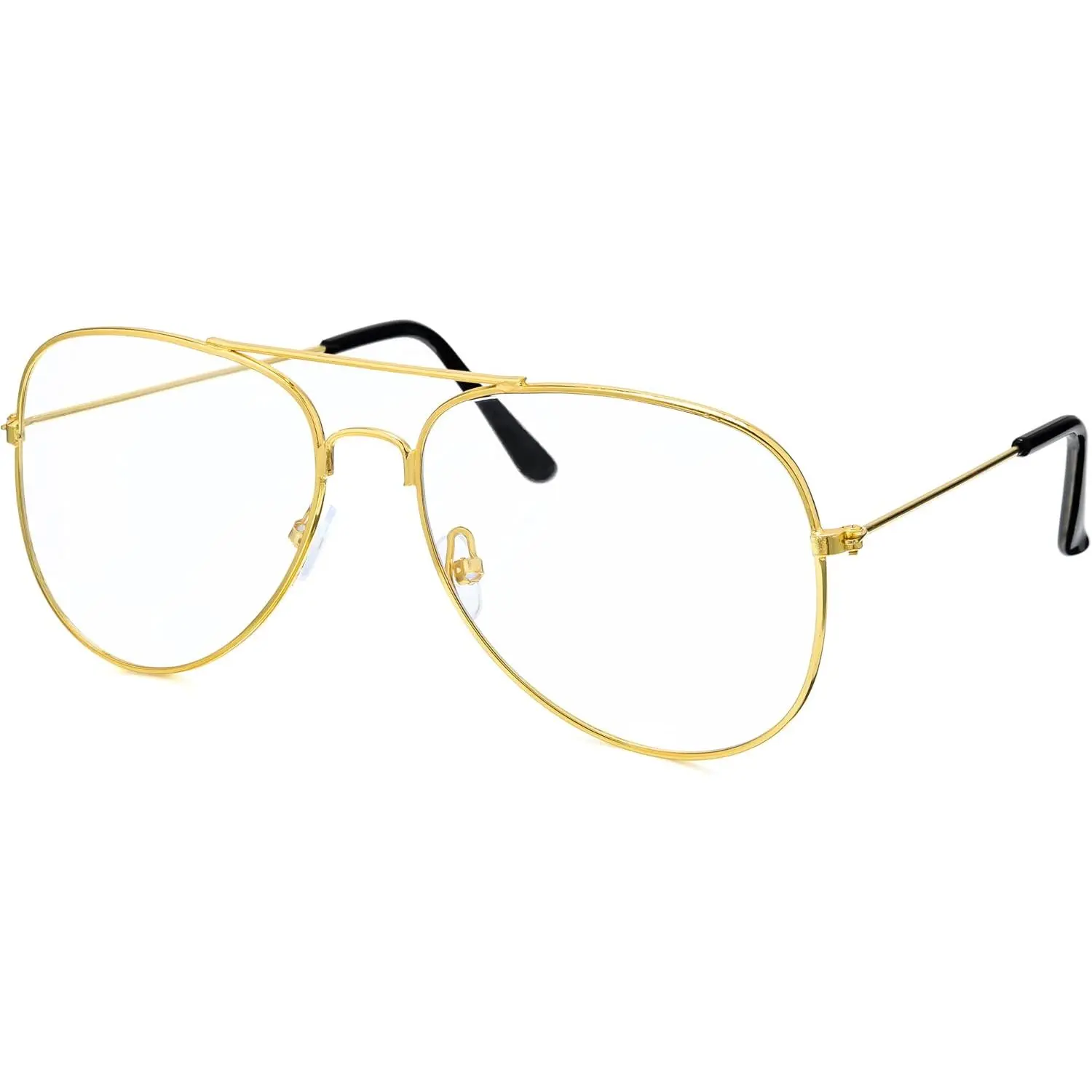 Metal Frame Glasses, Old Man Old lady Costume Glasses, Halloween Classic Glasses Accessory for  Men Women Grandma 80s 90s Dress Up, Halloween Costume Prop