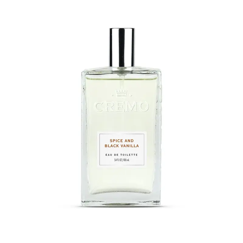 Cremo Spice & Black Vanilla Cologne Spray, Vanilla, 3.4 Fl Oz Perfume