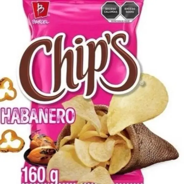 Spicy Habanero Flavored Potato Chips, 160g Savory Snack