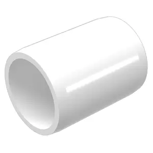 Formufit 1-Inch PVC Coupling - White Furniture Grade - External Use - Pack of 10