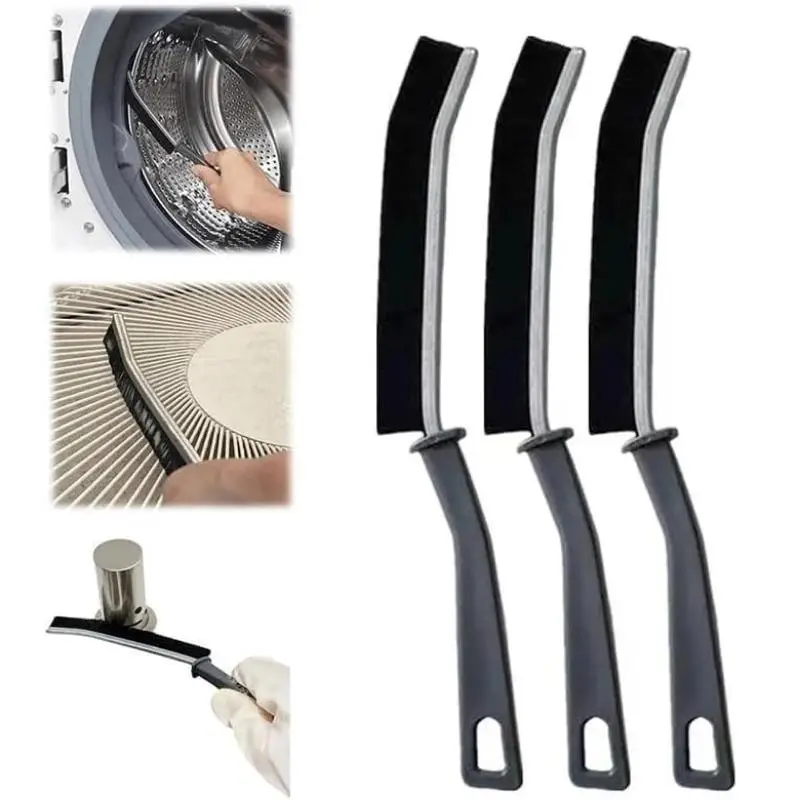 Multifunctional Gap Deep Cleaning Brush for Bathroom, 3 Counts Cleaning Decontamination Scrubber, Household Cleaning Tool for Kitchen Tile Window Slot