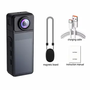 HD 2k Outdoor Sports Vlog Mini Thumb Camera, Rotating Lens 270°, Magnetic Neck Strap, Lightweight Portable WiFi Recording Camcorder, Wearable Recording Camera, Video Recording Camera