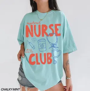 Comfort Colors Nurse Shirt, Registered Nurse Shirt, Retro Nurse T-Shirt, RN Shirt, Nursing School Shirt, New Nurse Gifts