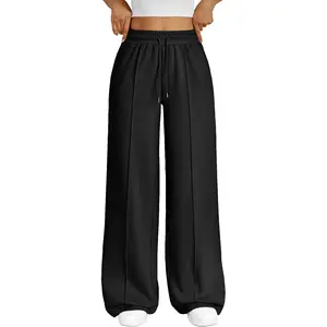 Trendy Queen Womens Wide Leg Sweatpants Baggy Loose Fall Barrel Casual Lounge Athletic Pants Comfy Teen Girl Cute Joggers
