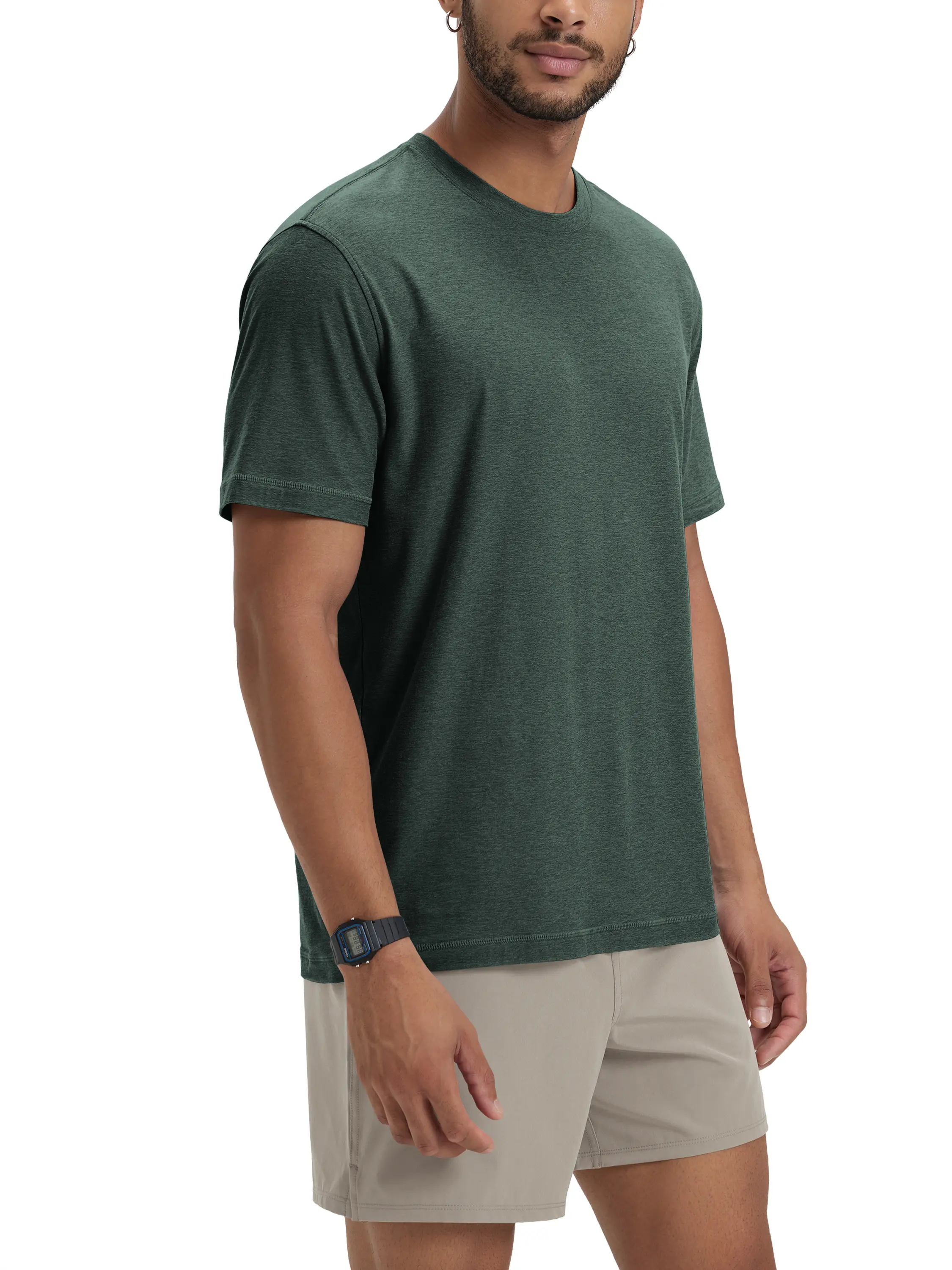 ODODOS Men's Performance T-Shirt - odSTRATUM Tech Tee, Ultra Soft Moisture Wicking UPF 50+ Fitness Shirts - The Ascent Series summerwins