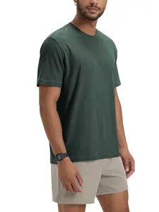 ODODOS Men's Performance T-Shirt - odSTRATUM Tech Tee, Ultra Soft Moisture Wicking UPF 50+ Fitness Shirts - The Ascent Series