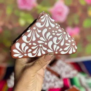 Napkin cielito lindo color terracota con blanco Cutlery Tableware