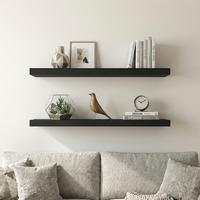 Black-2 Shelves-35.4" 