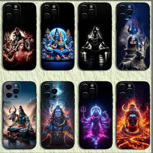 Lord Shiva Mahadev Of India Phone Case For iPhone17, 16,15,14,13,12,11,Pro,X,XS,Max,XR,Plus,Mini Soft Black Cover