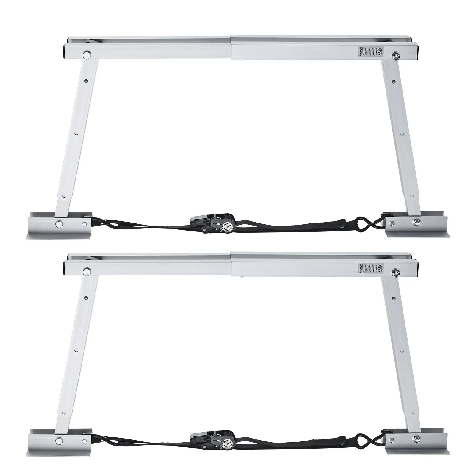 VEVOR 2PCS Universal RV Stabilizers, RV Bumper Stabilizers for Travel Trailers & Fifth Wheels, Compact & Foldable Design for Easy Storage, 12-28 in Flexible Height Adjustment, No Tools Required Quick Simple Setup