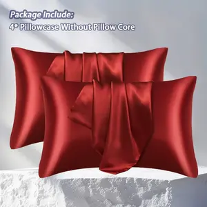 Luxury Satin Pillowcase, Cool and Soft Fabrics, Hair Care and Skin Care, Silky Nude Feel, A Variety of Colors To Choose From, Ideal For Comfortable Sleep, Silky Satin Bedding