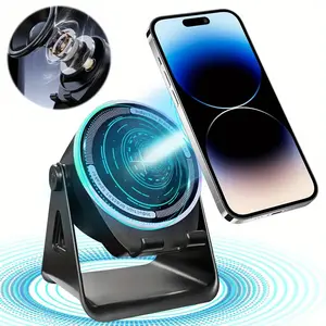 Mobile Phone Stand with Speaker, RGB Ambient Light, Suitable for Indoor and Outdoor Use, Bluetooth-free Multi-functional Stand, for Music Lovers Audio