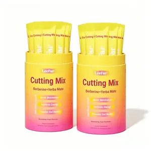 LeeFar Cutting Supplement Drink Mix with Berberine, 5-HTP & Magnesium, Strawberry Açaí, 30 Servings