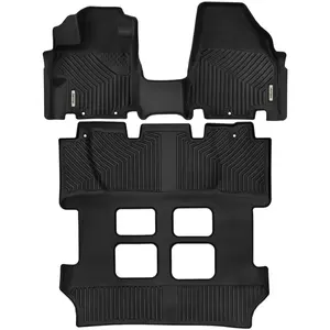 YITAMOTOR Floor Mats Fit for 2011-2017 Honda Odyssey, 3 Row Liners Set Black, All-Weather Includes Car Floor Liners 1st and 2nd 3rd Row Full Set Autos
