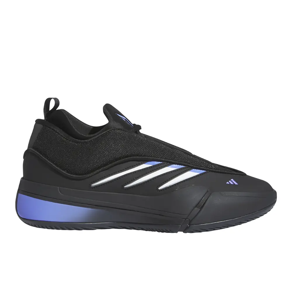 adidas Mens Dame 9 Low Trainers Basketball Sneakers Shoes - Black