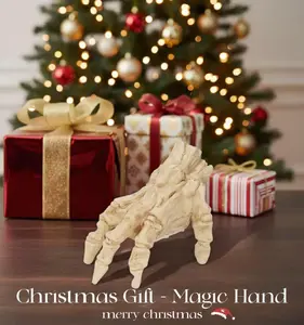 Magic Hand with Lights and Sounds | Vibrating-sensing Cool Christmas Gift, Suitable for Indoor and Outdoor Scenarios for SpookinessCreepy Crawling Zombie Hand with Light & Sound | Motion Sensor Christmas Prop for Indoor & Outdoor Scares