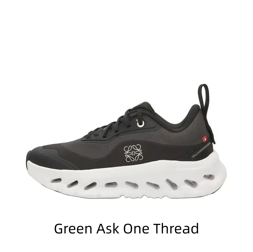 Sleek Black Lightweight Running Shoes with Cushioned Hollow Sole & Breathable Mesh Upper for Daily Walks, Gym Sessions, and Casual Outings – Perfect for Men Seeking Comfort & Style in One Pair