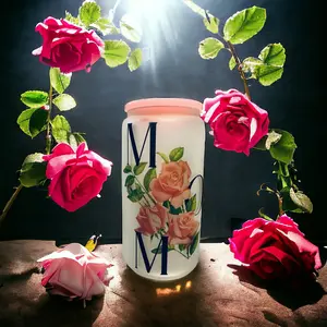 A Dash Of Glow MOM Rose Frosted Tumbler