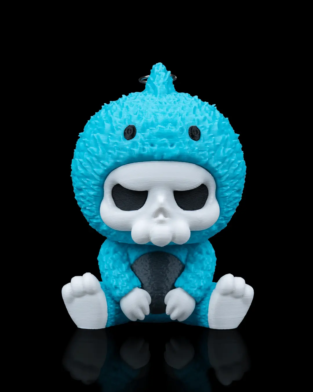 Shark Grim Statue -Grim reaper in a blue shark costume Collectible Figurine