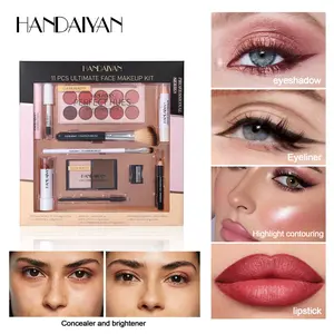 Handaiyan Makeup Set 11-Piece Lipstick Kit, Beginner Friendly Cosmetic Collection, Essential Beauty Essentials, Perfect Gift Choice