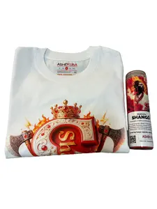 Shango Orisha T-Shirt – Afro-Cuban Spiritual Fire God Shirt | Handmade by Ashekuba