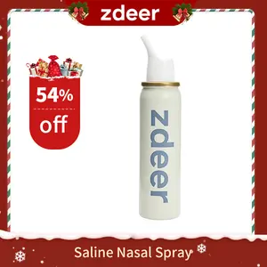 Zdeer Saline Nasal Spray for Adults & Kids Daily Gentle Moisturizing & Cleansing Mist Drug-Free for Dryness Relief Oral Care Natural Moisturizer