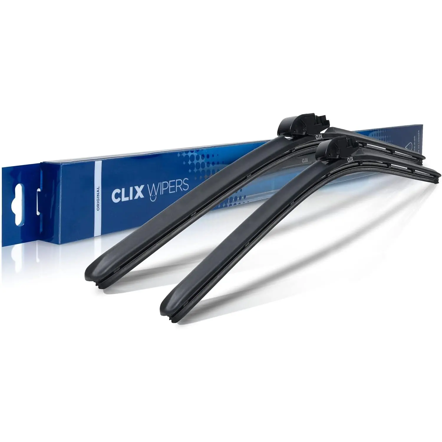 ClixWipers 14" + 14" High Performance Premium Automotive Replacement Windshield Wiper Blades, Passenger and Driver Side Wiper Blade Designed For All Weather & Winter Conditions (Set of 2)
