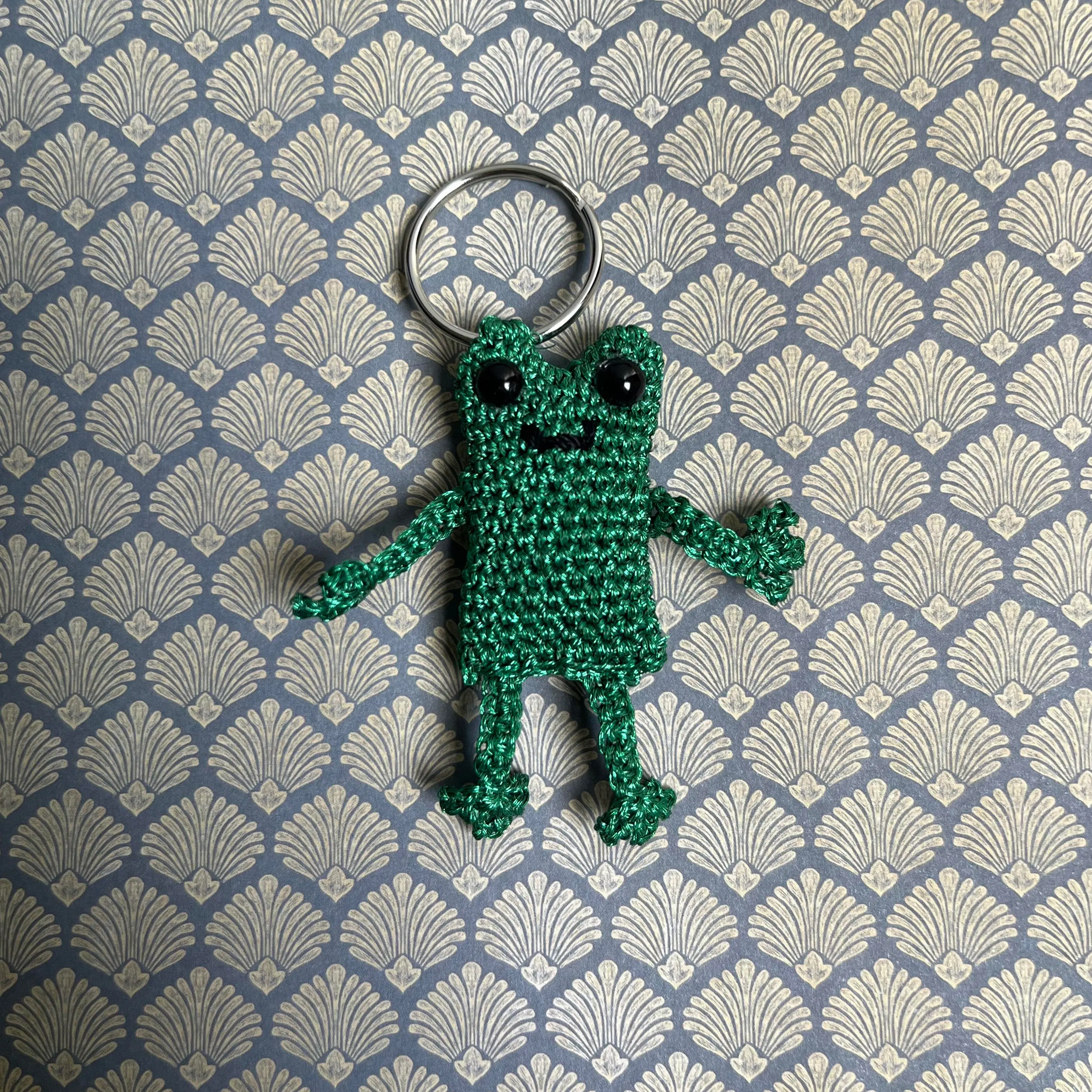 Crochet Frog Keychain