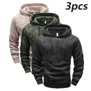 3-piece men's fashion hoodie set with drawstring and pocket design, men's sweatshirt, comfortable and warm for autumn , classic camouflage pattern never goes out of style, tiktok shop , outdoor sports, etc Tops gifts for him clothes for men