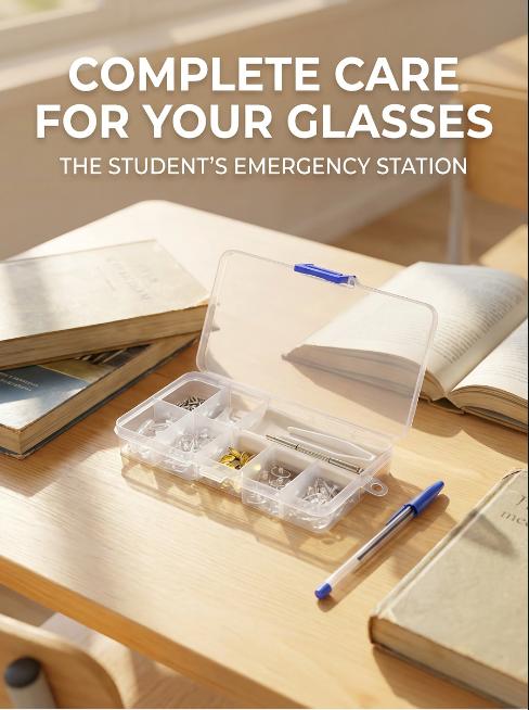 Eyeglass Nose Pads Kit · Upgraded Ultra-Soft Silicone Air Cushion Pads · Non-Slip Screw-in Glasses Repair Kit with Free Tools & Accessories · Perfect for Daily Glasses Wearers · All-Day Comfort for Work & Daily Use